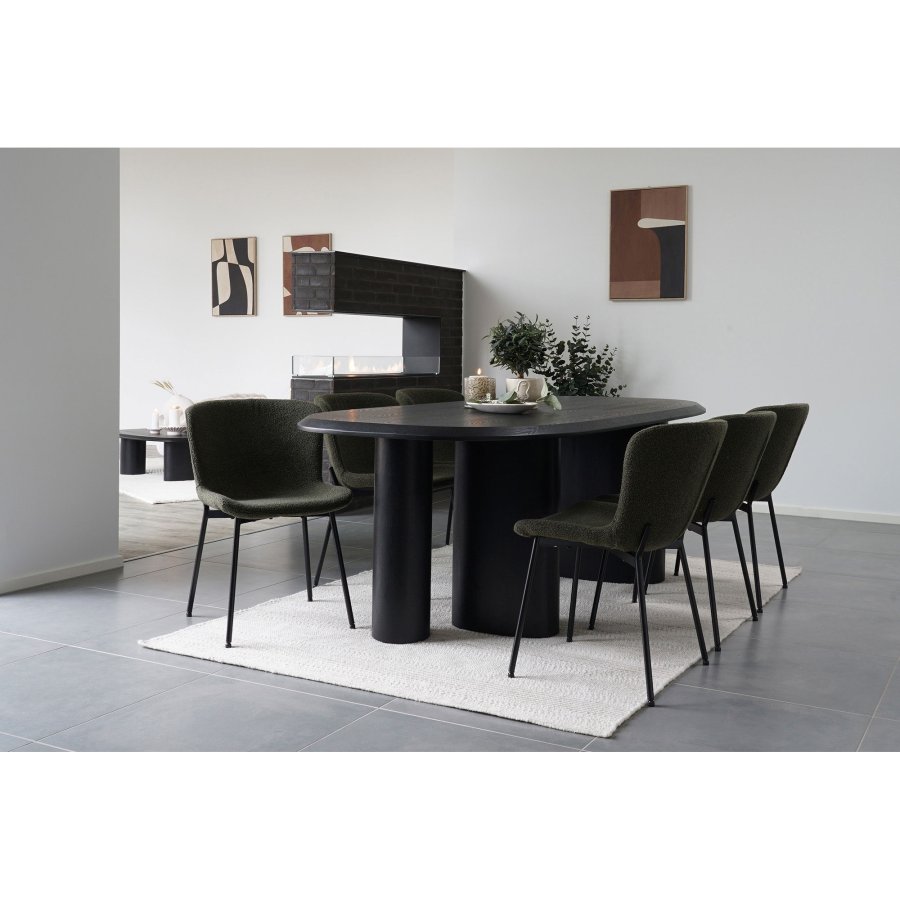 HOUSE NORDIC lysestake, rund - brunt glass (12x12)