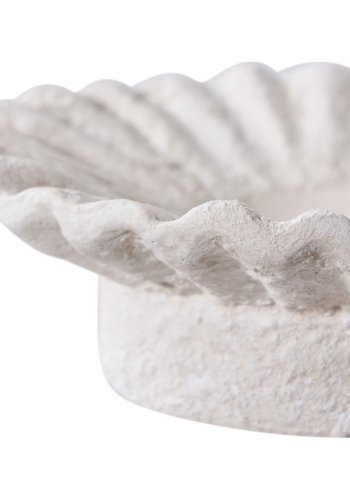 HOUSE NORDIC lysestage, rund - hvid cement (st med 2)