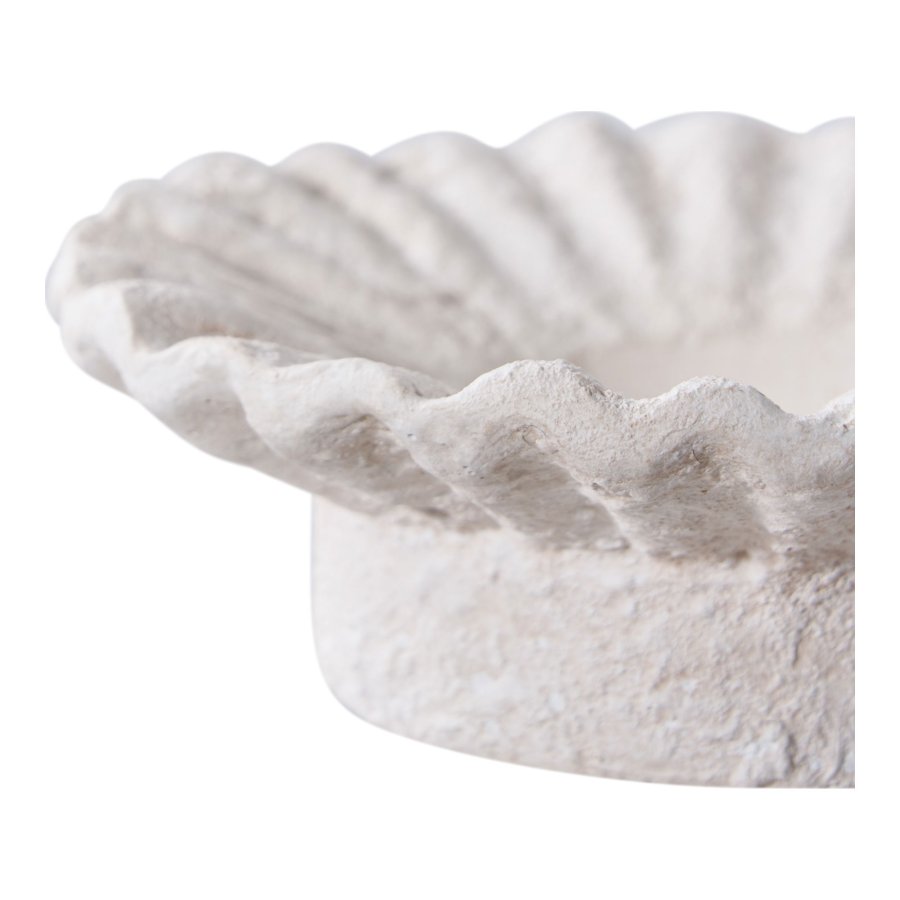 HOUSE NORDIC lysestage, rund - hvid cement (st med 2)