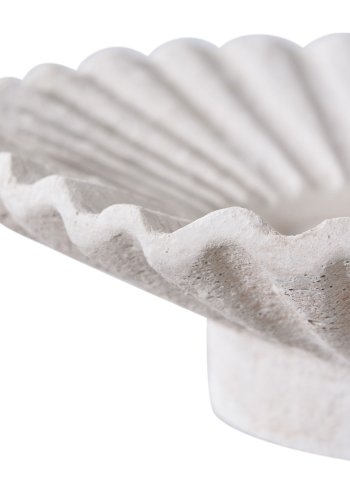 HOUSE NORDIC lysestage, rund - hvid cement (st med 2)