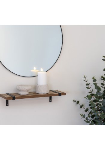 HOUSE NORDIC lysestake, rund - gr sement (sett med 2)