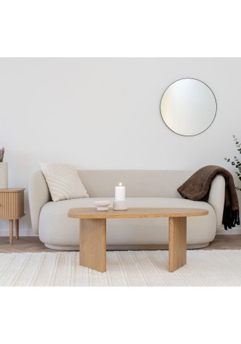 HOUSE NORDIC lysestake, rund - gr sement (sett med 2)