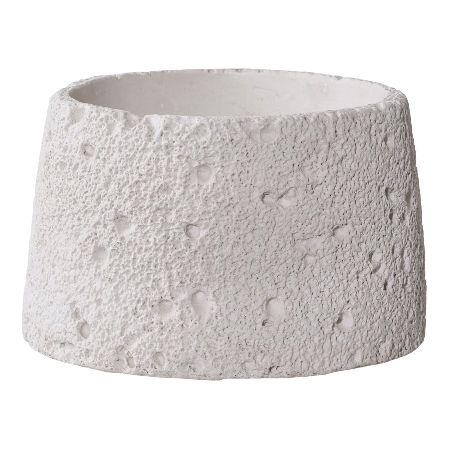 HOUSE NORDIC lysestake, rund - gr sement (sett med 2)