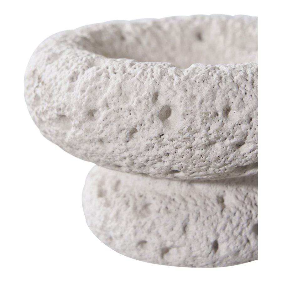 HOUSE NORDIC lysestake, rund - gr sement (sett med 2)