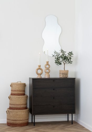 HOUSE NORDIC Lysestake - Lysestake, keramikk, brun<br>13,5x8,8x23,4 cm