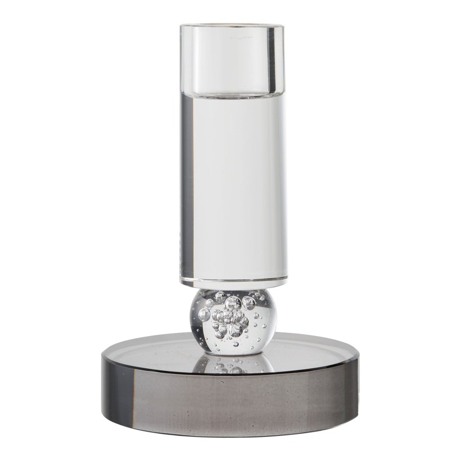 HOUSE NORDIC lysestage - gr� og hvid glas (H:13)