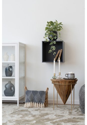 HOUSE NORDIC Lysestake - Lysestake, glass/metall, klar/grnn<br>sett med 2