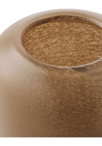 HOUSE NORDIC lysestage - brun mundbl�st glas (H:7,5)