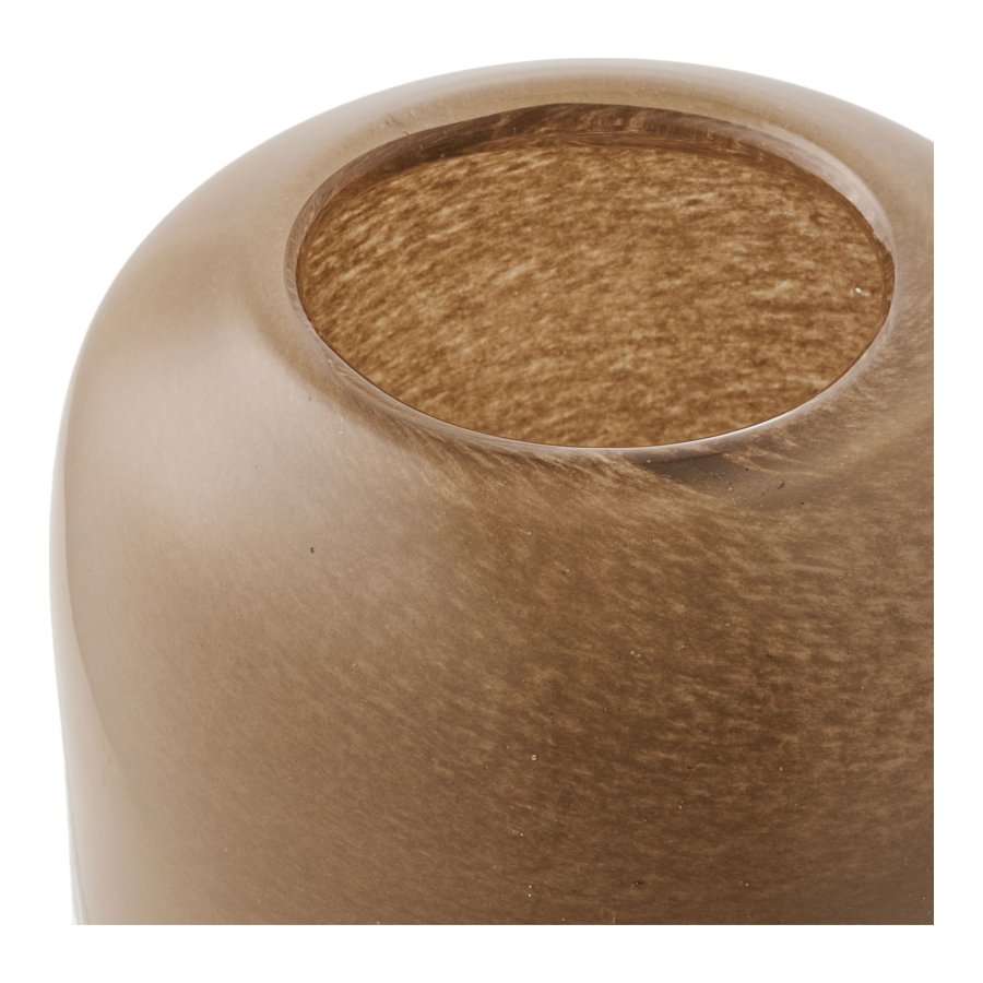 HOUSE NORDIC lysestage - brun mundbl�st glas (H:7,5)