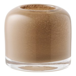 HOUSE NORDIC lysestage - brun mundbl�st glas (H:7,5)