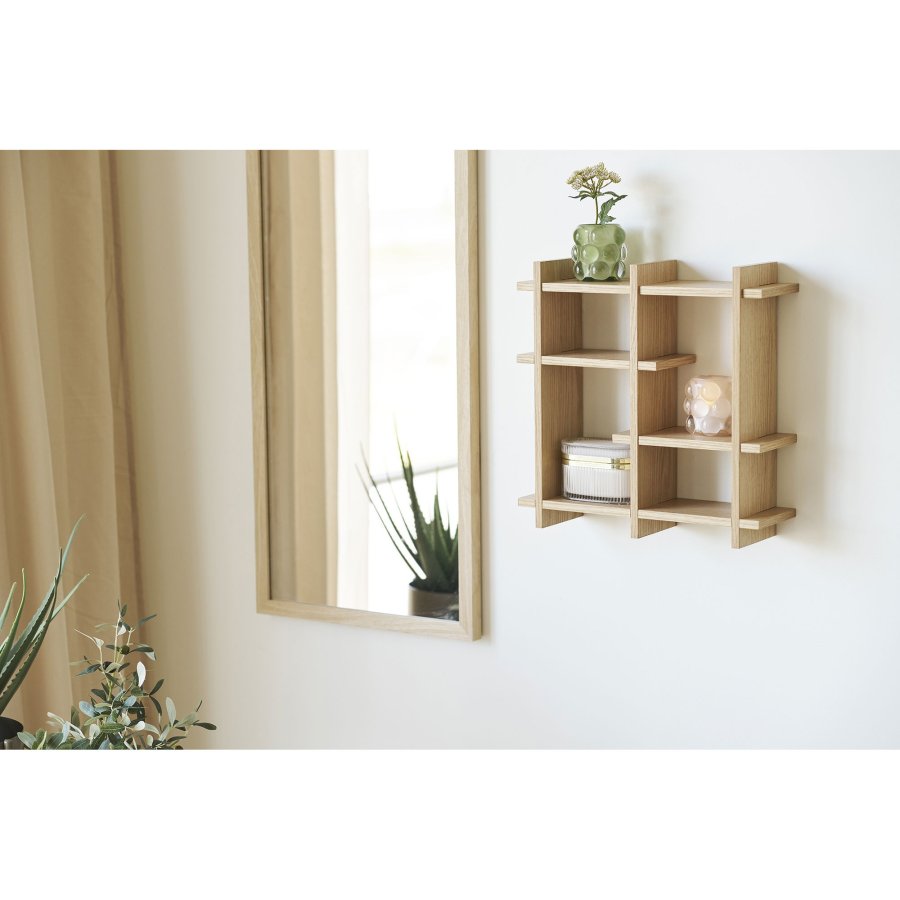HOUSE NORDIC lysestage - beige og gr�n glas (s�t af 2)
