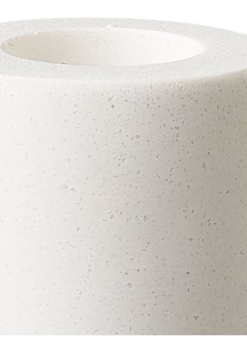 HOUSE NORDIC lysestage - hvid kalksten (s�t af 2)