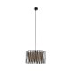 TK Harmony loftlampe - natur jute og sort metal