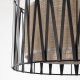 TK Harmony loftlampe - natur jute og sort metal