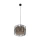TK Harmony loftlampe - natur jute og sort metal