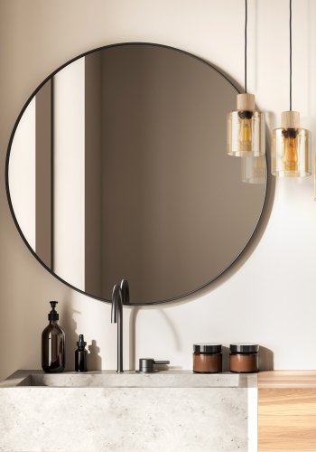 TK Orson taklampe, m. 3 skjermer - glass og tre 