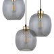 TK Omega loftlampe, m. 3 skjermer - glass
