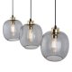TK Omega loftlampe, m. 3 skjermer - glass