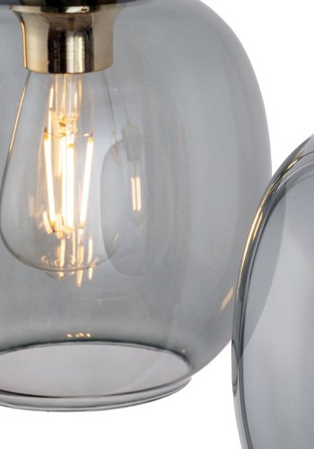 TK Omega loftlampe, m. 3 skjermer - glass