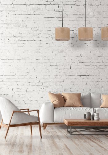 TK Jute loftlampe, m. 3 skrme - natur jute