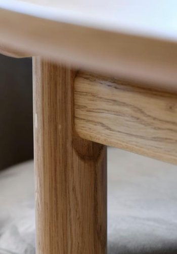 Carno spisebord, med uttrekk - naturlig eikefiner og eik (120)