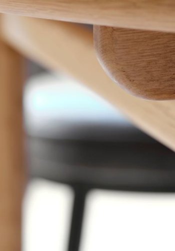 Carno spisebord, med uttrekk - naturlig eikefiner og eik (120)