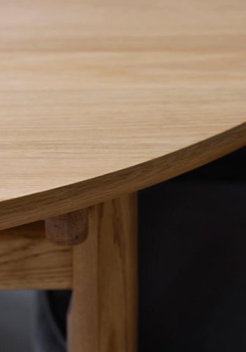 Carno spisebord, med uttrekk - naturlig eikefiner og eik (120)