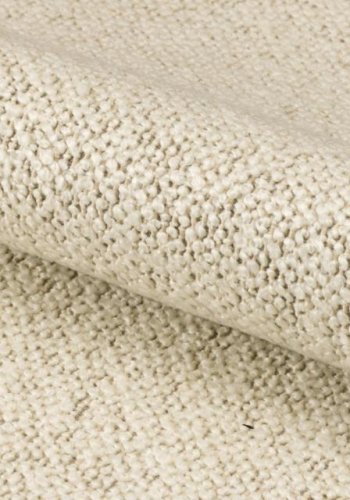 ACT NORDIC Grafton Sessel - cremefarbener Stoff und schwarzes Gummibaumholz