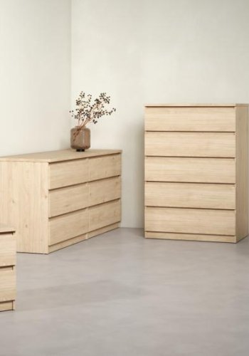 TVILUM Naia Kommode 5 skuffer - ParcelJackson Hickory