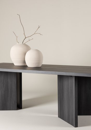 VIND COLLECTION Bassholmen spisebord, rektangulrt - svart MDF (100x240)