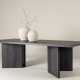 VIND COLLECTION Bassholmen spisebord, rektangulrt - svart MDF (100x240)