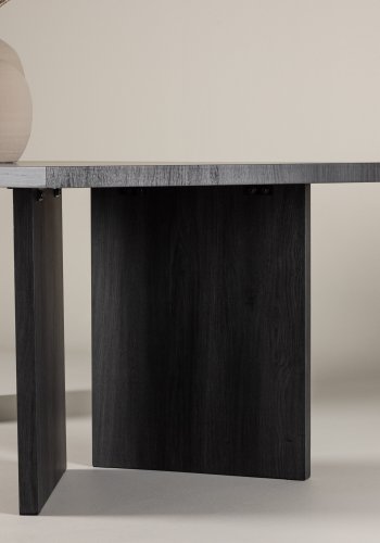 VIND COLLECTION Bassholmen spisebord, rektangulrt - svart MDF (100x240)