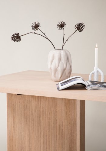 VIND COLLECTION Bassholmen spisebord, rektangulrt - hvitkalket finer (240x100)