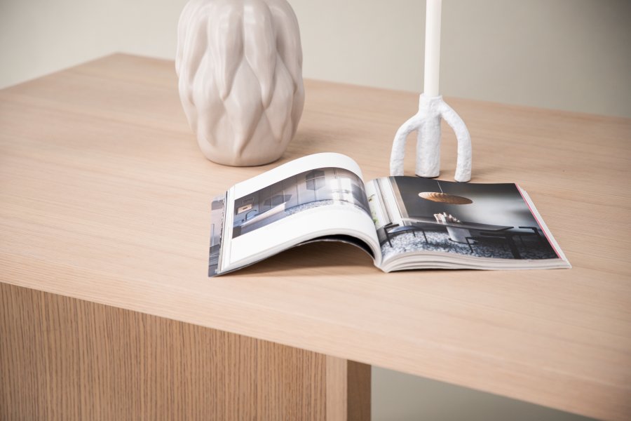 VIND COLLECTION Bassholmen spisebord, rektangulrt - hvitkalket finer (240x100)