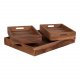 HOUSE NORDIC Faro-brett - naturlig teak (sett med 3)