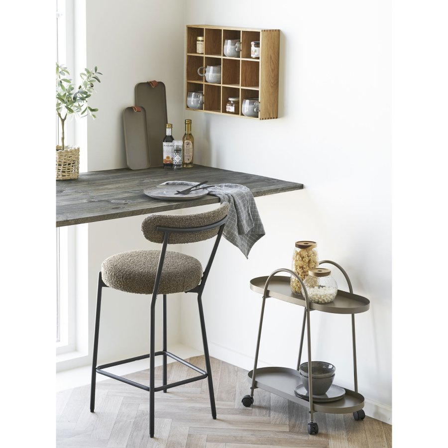 HOUSE NORDIC dekorativt brett, rektangul�rt - brunt st�l (sett med 2)