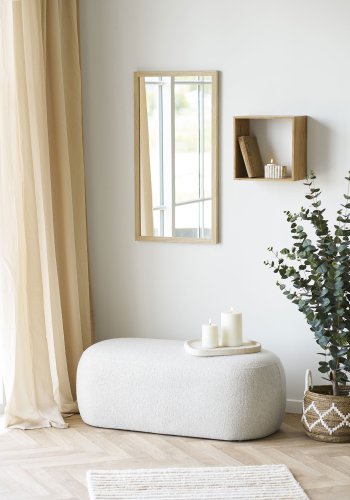 HOUSE NORDIC dekorativt brett, organisk - beige sement (35x30)