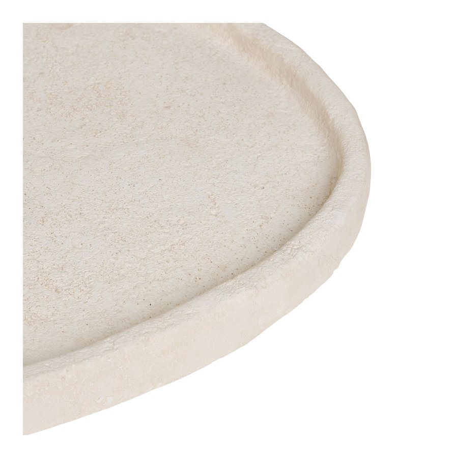 HOUSE NORDIC dekorativt brett, organisk - beige sement (35x30)