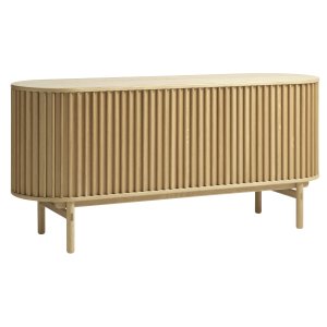 Carno sk�nk, m. 2 skydel�ger, 2 hylder, 1 skuffe - natur egefin�r og egetr�