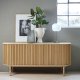 Carno sk�nk, m. 2 skydel�ger, 2 hylder, 1 skuffe - natur egefin�r og egetr�