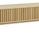 Carno TV-bord, m. 2 skydel�ger, 1 skuffe - natur egefin�r og egetr� (160x45)