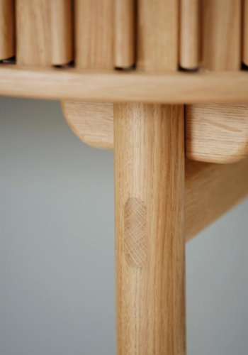 Carno skrivebord, m. skyvedr - naturlig eikefiner og eiketre (60x120)