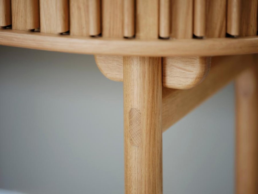 Carno skrivebord, m. skyvedr - naturlig eikefiner og eiketre (60x120)