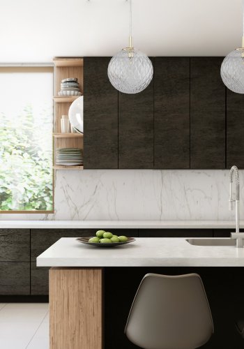 TK Cadix loftlampe 210 - glas og guld stl