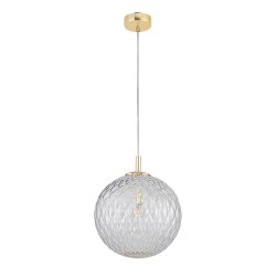 TK Cadix loftlampe - glas og guld stl