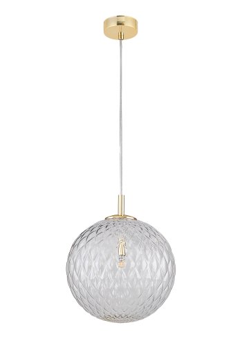 TK Cadix loftlampe - glas og guld stl