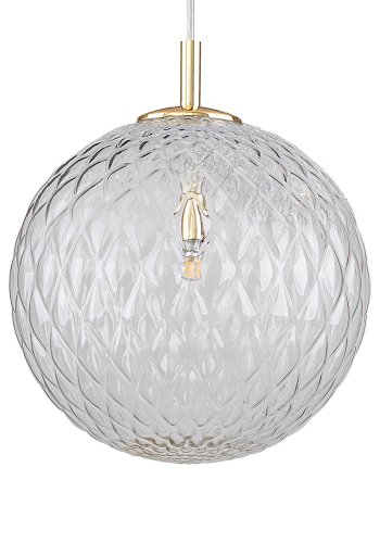 TK Cadix loftlampe - glas og guld stl