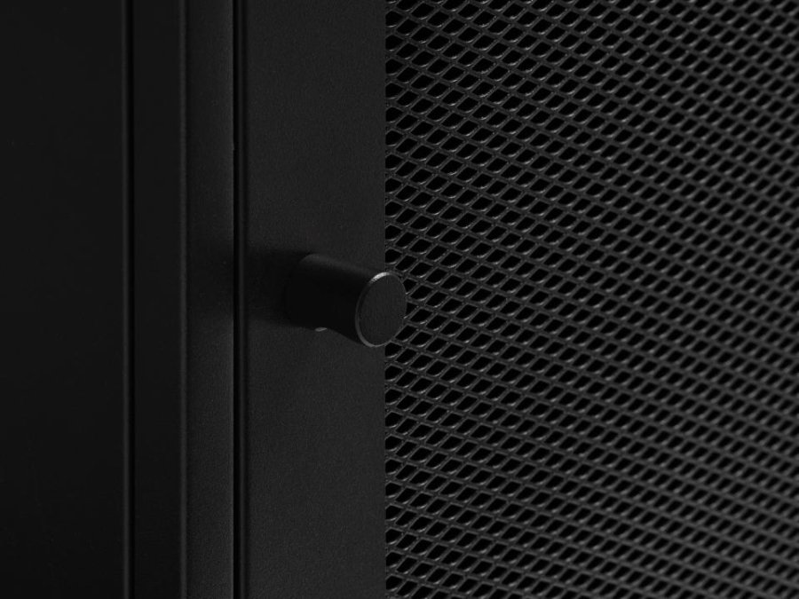 Malibu bokhylle, m. 1 dr - svart metall (H:135)