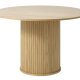 Nola spisebord, rund - natur egefinér (120)