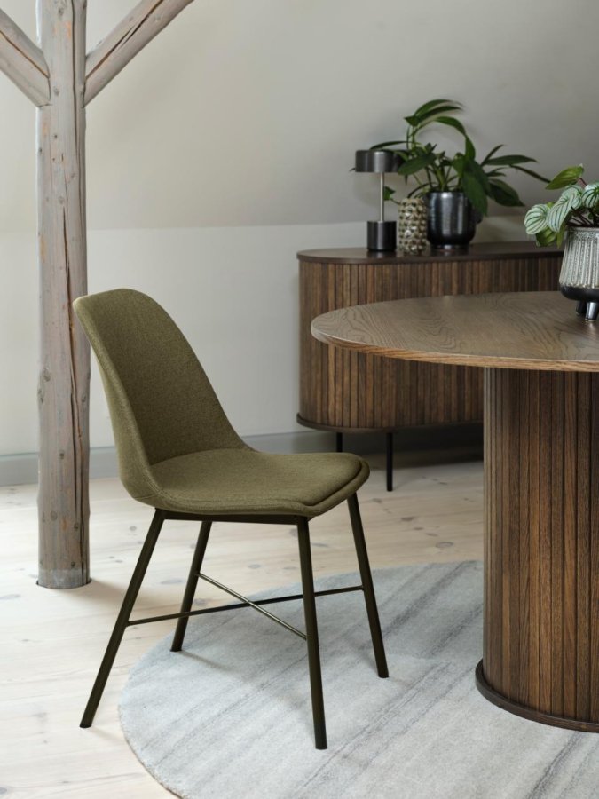 Nola spisebord, rund - rgfarvet egefinér (120)